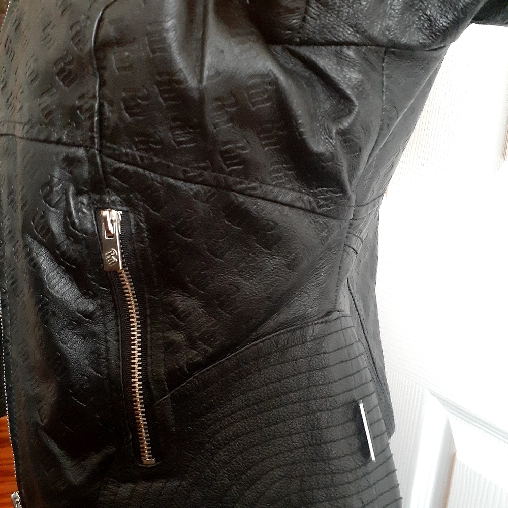 Ladies Rocawear leather jacket Rocawear print - Picture 3 of 12
